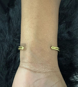 Kenyan Golden Cowry Cuffs