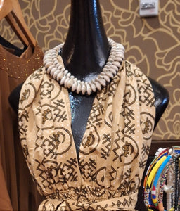 Double Cowry Shell Choker