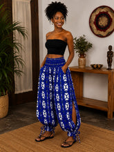 Load image into Gallery viewer, African Print Cutout Harem Pants