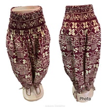 Load image into Gallery viewer, African Print Cutout Harem Pants