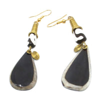 Load image into Gallery viewer, Kenyan Chic Bone &amp; Brass Earrings II
