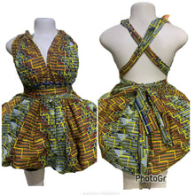 Load image into Gallery viewer, African Print Infinity Puff Dresses