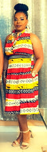 Load image into Gallery viewer, African Print Halter Dress - Tribal