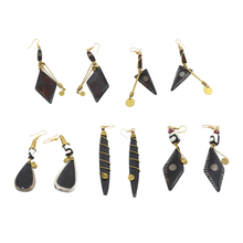 Load image into Gallery viewer, Kenyan Chic Bone &amp; Brass Earrings II