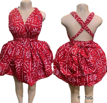 Load image into Gallery viewer, African Print Infinity Puff Dresses
