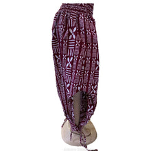 Load image into Gallery viewer, African Print Cutout Harem Pants