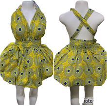 Load image into Gallery viewer, African Print Infinity Puff Dresses