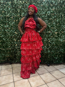 ghanaian fashion dresses Ghana Multi-Layered Statement Dress – Ankara Delights solid color Size:38 Short Jacket+32 Waist Adjustable 28to34)(Height: 5 4 to5 7 )(Neck  15-16.5)S-M) Elegant Long Champagne Mermaid