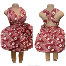 Load image into Gallery viewer, African Print Infinity Puff Dresses