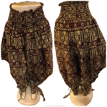 Load image into Gallery viewer, African Print Cutout Harem Pants