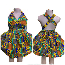 Load image into Gallery viewer, African Print Infinity Puff Dresses