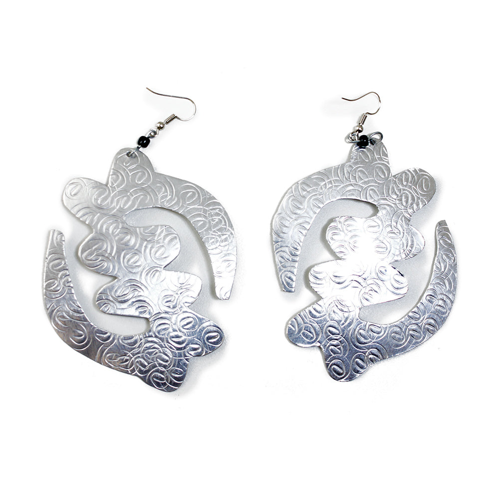 'Gye Nyame' Silver Earrings