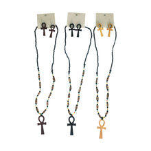 Load image into Gallery viewer, Pan African Ankh Necklace Sets