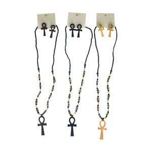 Pan African Ankh Necklace Sets