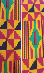 'Serwa' Kente Print Fabric (6 yds)