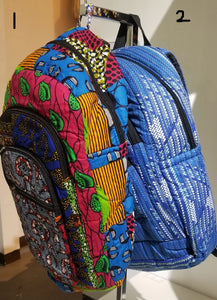 African Print Backpack - Large