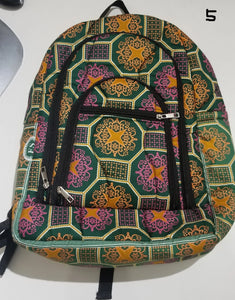 African Print Backpack - Large