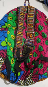 African Print Backpack - Large