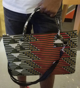 African Print Laptop Tote Bag