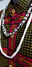 Load image into Gallery viewer, Nigerian White Glass Bead Necklace