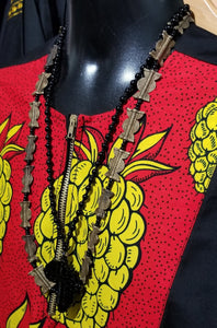Côte d'Ivoire Brass Baule Bead Necklace