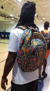 African Print Backpack - Large