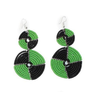 Double Circle Maasai Earrings