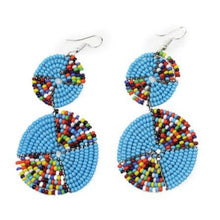 Load image into Gallery viewer, Double Circle Maasai Earrings