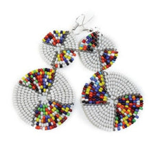 Load image into Gallery viewer, Double Circle Maasai Earrings