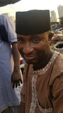 Load image into Gallery viewer, Black Velvet Kufi (African Cap)