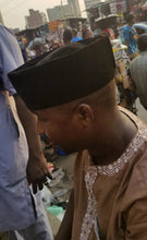 Load image into Gallery viewer, Black Velvet Kufi (African Cap)