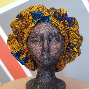 Satin-Lined Ankara Bonnets
