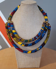 Load image into Gallery viewer, Ankara 3-Row Necklaces