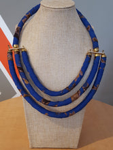 Load image into Gallery viewer, Ankara 3-Row Necklaces