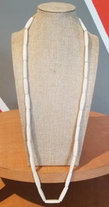 Nigerian White Glass Bead Necklace