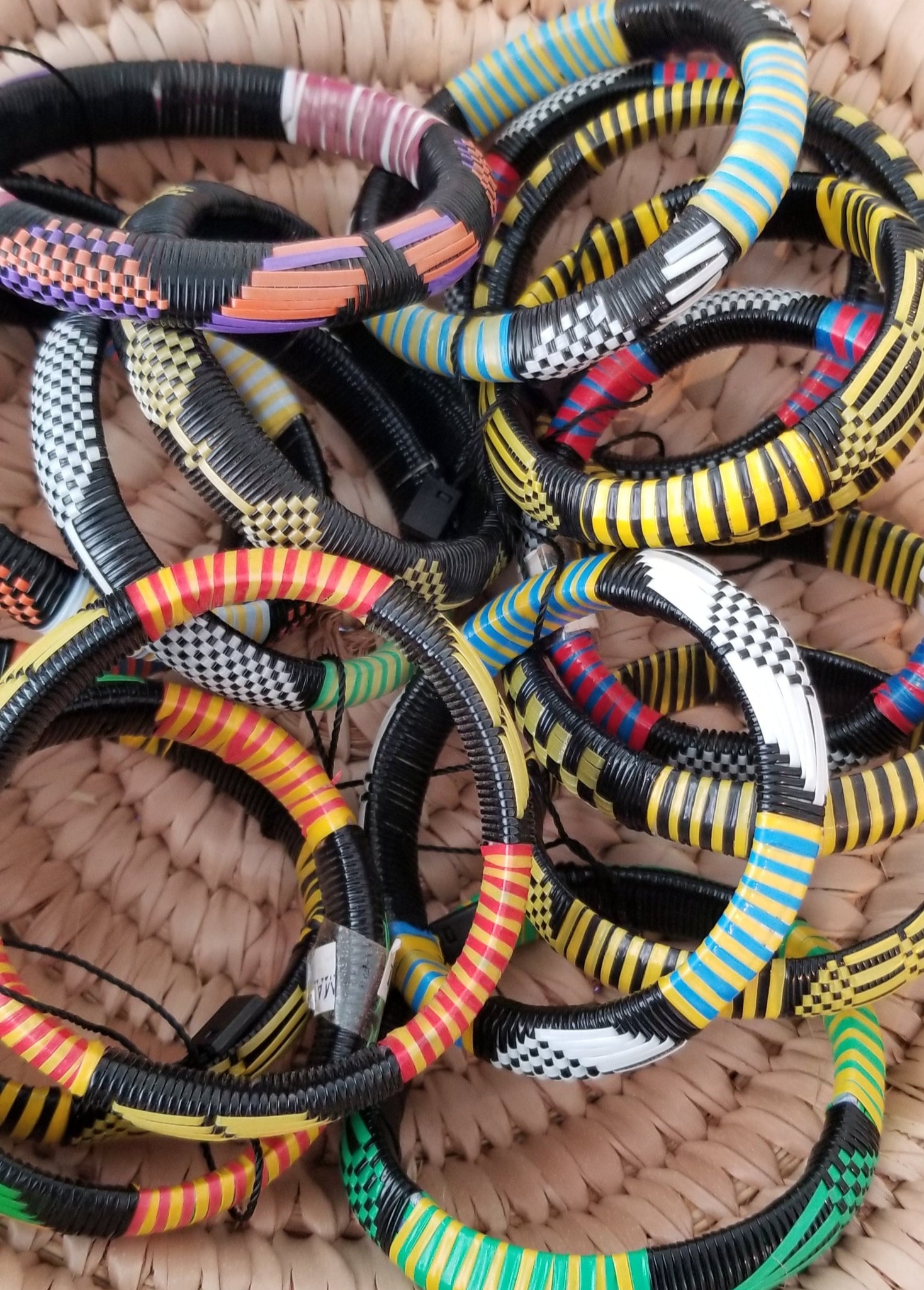 Assorted Mini Tuareg Recycled Plastic Bracelet Sets – Ankara Delights