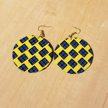 Load image into Gallery viewer, Kitenge (Ankara) Circle Earrings