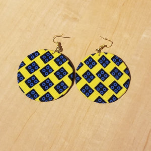 Kitenge (Ankara) Circle Earrings