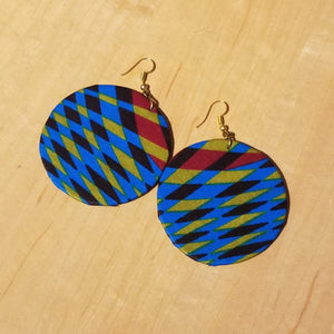 Kitenge (Ankara) Circle Earrings