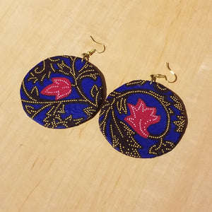 Kitenge (Ankara) Circle Earrings