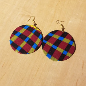 Kitenge (Ankara) Circle Earrings