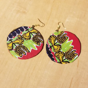 Kitenge (Ankara) Circle Earrings