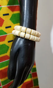 Nigerian Faux Coral Bead Bracelet Sets
