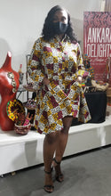 Load image into Gallery viewer, Kuba Print Button Down Shirt Dress
