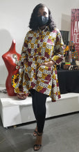 Load image into Gallery viewer, Kuba Print Button Down Shirt Dress