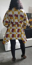 Load image into Gallery viewer, Kuba Print Button Down Shirt Dress