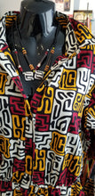 Load image into Gallery viewer, Kuba Print Button Down Shirt Dress