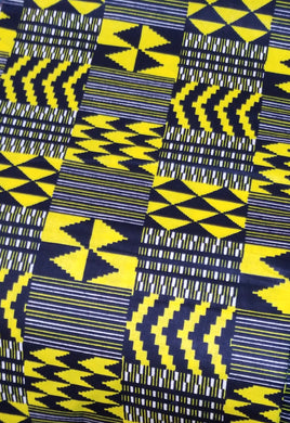 'Zuhrah' Kente Print Fabric (6 yds)