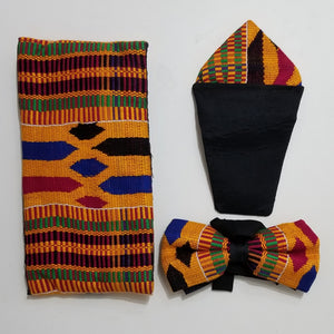 Handwoven Kente 3pc Tuxedo Set