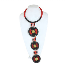 Load image into Gallery viewer, Maasai Triple Pendant Necklace